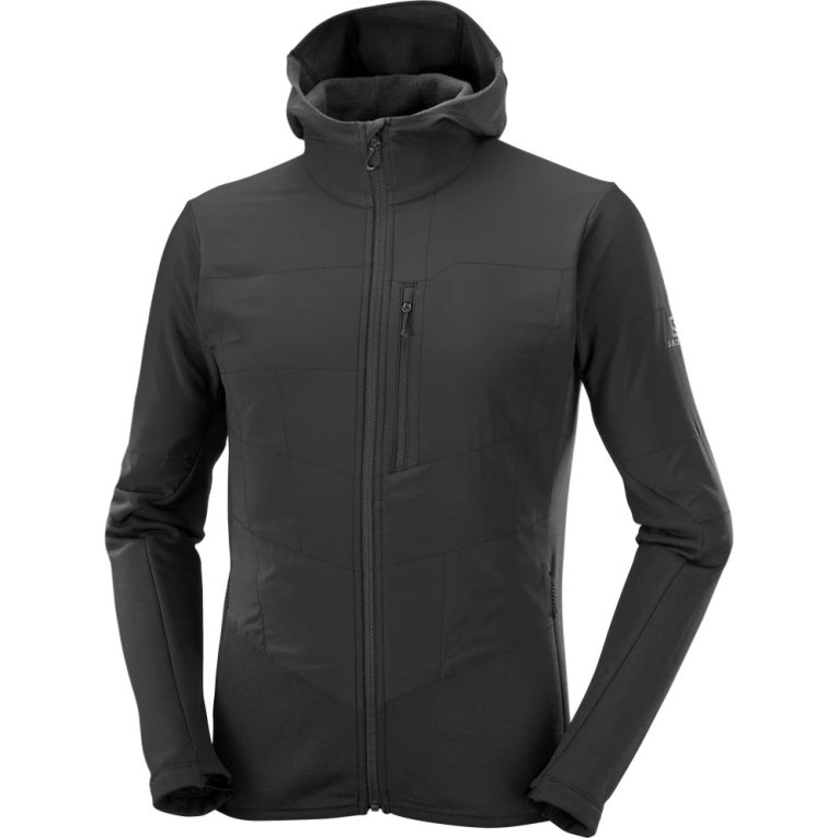 Casaco Salomon Outline Warm Híbrido Masculino Pretas | PT Z26098